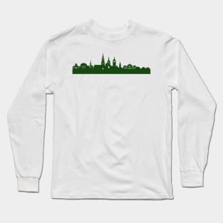 BERN skyline in forest green Long Sleeve T-Shirt